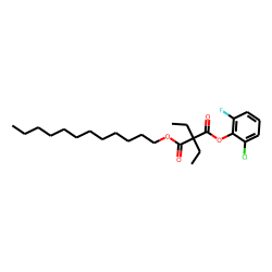 Diethylmalonic acid, 2-chloro-6-fluorophenyl dodecyl ester