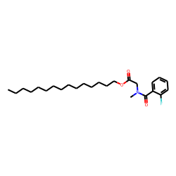 Sarcosine, N-(2-fluorobenzoyl)-, pentadecyl ester