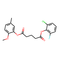Glutaric acid, 2-chloro-6-fluorophenyl 5-methyl-2-methoxybenzyl ester