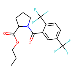 L-Proline, N-(2,5-ditrifluoromethylbenzoyl)-, propyl ester