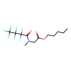 Sarcosine, N-heptafluorobutyryl-, pentyl ester