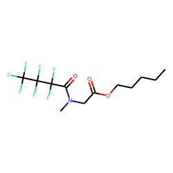 Sarcosine, n-heptafluorobutyryl-, pentyl ester