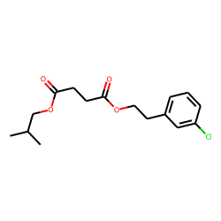 Succinic acid, 3-chlorophenethyl isobutyl ester