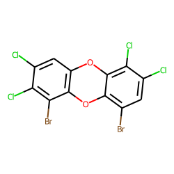 1,9-dibromo-2,3,6,7-tetrachloro-dibenzo-p-dioxin