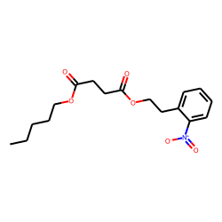 Succinic acid, 2-nitrophenethyl pentyl ester