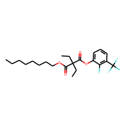 Diethylmalonic acid, 2-fluoro-3-trifluoromethylphenyl octyl ester