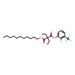 Diethylmalonic acid, 2-fluoro-3-trifluoromethylphenyl undecyl ester