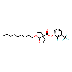 Diethylmalonic acid, 2-fluoro-3-trifluoromethylphenyl nonyl ester