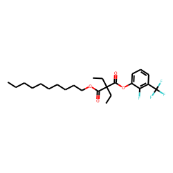 Diethylmalonic acid, decyl 2-fluoro-3-trifluoromethylphenyl ester