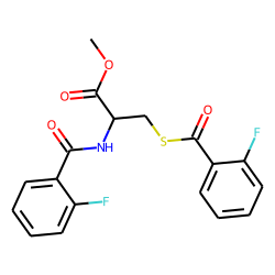 l-Cysteine, N,S-bis(2-fluorobenzoyl )-, methyl ester
