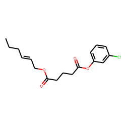 Glutaric acid, hex-2-en-1-yl 3-chlorophenyl ester