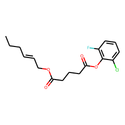 Glutaric acid, hex-2-en-1-yl 2-chloro-6-fluorophenyl ester