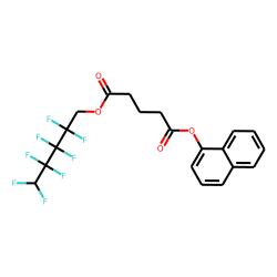 Glutaric acid, 2,2,3,3,4,4,5,5-octafluoropentyl 1-naphthyl ester