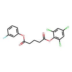 Glutaric acid, 2,4,6-trichlorophenyl 3-fluorophenyl ester