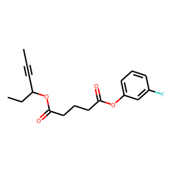 Glutaric acid, hex-4-yn-3-yl 3-fluorophenyl ester