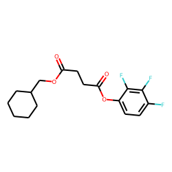 Succinic acid, cyclohexylmethyl 2,3,4-trifluorophenyl ester