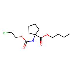 1-Aminocyclopentanecarboxylic acid, N-(2-chloroethoxycarbonyl)-, butyl ester