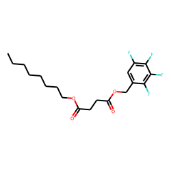 Succinic acid, octyl 2,3,4,5-tetrafluorobenzyl ester