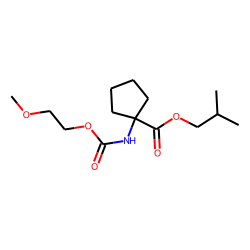 1-Aminocyclopentanecarboxylic acid, N-(2-methoxyethoxycarbonyl)-, isobutyl ester