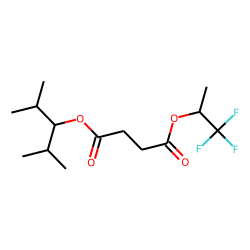Succinic acid, 1,1,1-trifluoroprop-2-yl 2,4-dimethylpent-3-yl ester