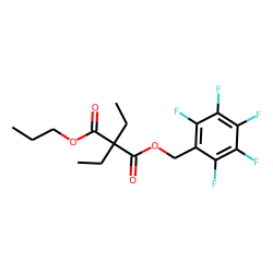 Diethylmalonic acid, pentafluorobenzyl propyl ester