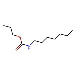 Carbonic acid, monoamide, N-heptyl-, propyl ester