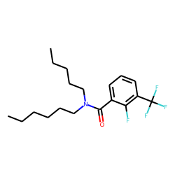 Benzamide, 2-fluoro-3-trifluoromethyl-N-pentyl-N-hexyl-