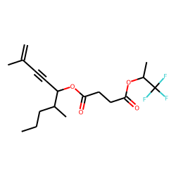 Succinic acid, 1,1,1-trifluoroprop-2-yl 2,6-dimethylnon-1-en-3-yn-5-yl ester