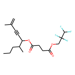 Succinic acid, 2,2,3,3-tetrafluoropropyl 2,6-dimethylnon-1-en-3-yn-5-yl ester