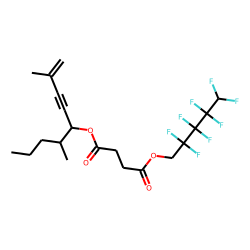 Succinic acid, 2,2,3,3,4,4,5,5-octafluoropentyl 2,6-dimethylnon-1-en-3-yn-5-yl ester