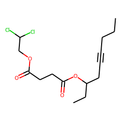 Succinic acid, 2,2-dichloroethyl non-5-yn-3-yl ester
