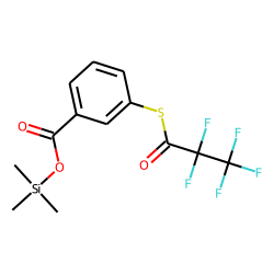 Benzoic acid, 3-pentafluoropropionylthio-, trimethylsilyl ester
