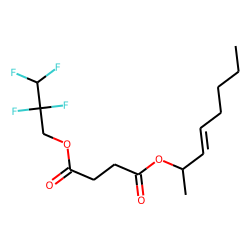 Succinic acid, 2,2,3,3-tetrafluoropropyl oct-3-en-2-yl ester