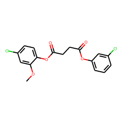 Succinic acid, 3-chlorophenyl 4-chloro-2-methoxyphenyl ester