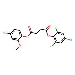 Succinic acid, 2,4,6-trichlorophenyl 4-chloro-2-methoxyphenyl ester