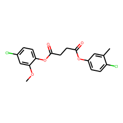 Succinic acid, 4-chloro-3-methylphenyl 4-chloro-2-methoxyphenyl ester