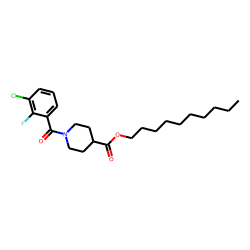 Isonipecotic acid, N-(2-fluoro-3-chlorobenzoyl)-, decyl ester