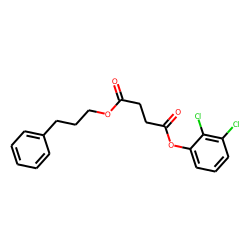 Succinic acid, 2,3-dichlorophenyl 3-phenylpropyl ester