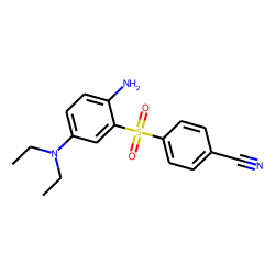 Aniline, 4-(n,n-diethylamino)-2-(p-cyanophenylsulfonyl)-