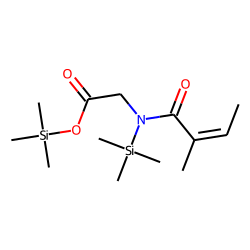 Glycine, N-(2-methyl-1-oxo-2-butenyl)-N-(trimethylsilyl)-, trimethylsilyl ester, (E)-