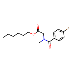 Sarcosine, N-(4-bromobenzoyl)-, hexyl ester