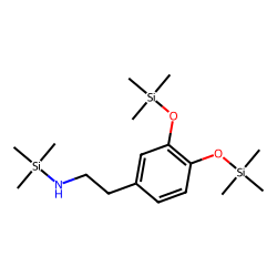 3,4-DIHYDROXYPHENYLETHYLAMINE, TRIS(TRIMETHYLSILYL)- DERIV.