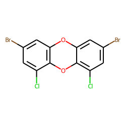Dibenzodioxin, 3,7-dibromo-, 1,9-dichloro-