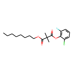 Dimethylmalonic acid, 2-chloro-6-fluorophenyl octyl ester