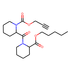 Pipecolylpipecolic acid, N-propargyloxycarbonyl-, pentyl ester