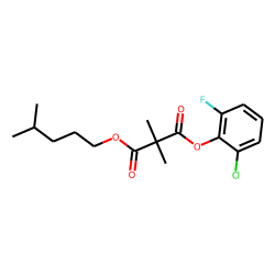Dimethylmalonic acid, 2-chloro-6-fluorophenyl isohexyl ester