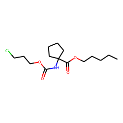 1-Aminocyclopentanecarboxylic acid, 3-chloropropoxycarbonyl-, pentyl ester
