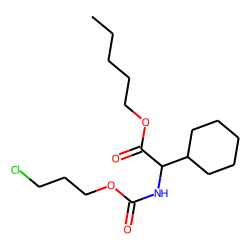 Glycine, 2-cyclohexyl-N-(3-chloropropoxycarbonyl)-, pentyl ester