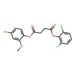 Succinic acid, 2-chloro-6-fluorophenyl 4-chloro-2-methoxyphenyl ester