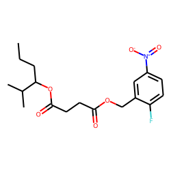 Succinic acid, 2-fluoro-5-nitrobenzyl 2-methylhex-3-yl ester